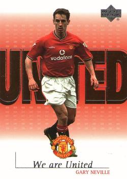 2001 Upper Deck Manchester United - We are UNITED #U2 Gary Neville Front