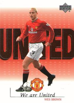 2001 Upper Deck Manchester United - We are UNITED #U3 Wes Brown Front