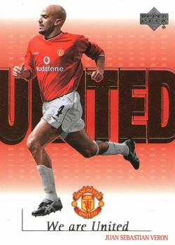 2001 Upper Deck Manchester United - We are UNITED #U6 Juan Sebastian Veron Front