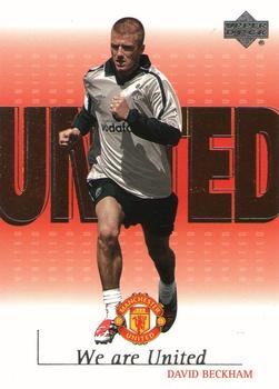 2001 Upper Deck Manchester United - We are UNITED #U7 David Beckham Front