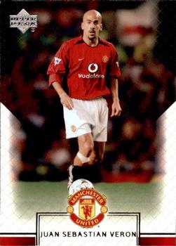 2002 Upper Deck Manchester United #4 Juan Sebastian Veron Front
