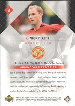 2002 Upper Deck Manchester United #8 Nicky Butt Back