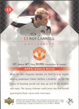 2002 Upper Deck Manchester United #13 Roy Carroll Back