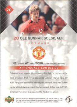 2002 Upper Deck Manchester United #20 Ole Gunnar Solskjaer Back