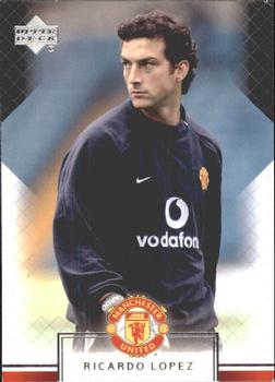 2002 Upper Deck Manchester United #25 Ricardo Lopez Front