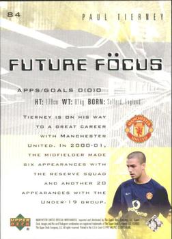 2002 Upper Deck Manchester United #84 Paul Tierney Back