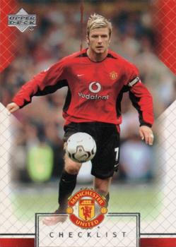 2002 Upper Deck Manchester United #90 David Beckham Front