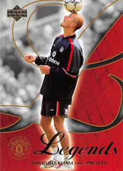 2002 Upper Deck Manchester United Legends #7 David Beckham Front