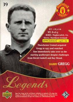 2002 Upper Deck Manchester United Legends #39 Harry Gregg Back