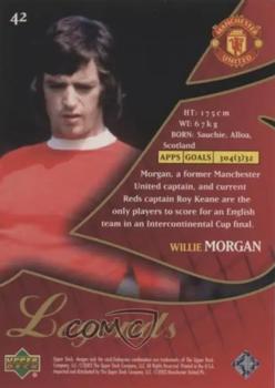 2002 Upper Deck Manchester United Legends #42 Willie Morgan Back