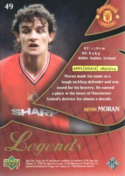2002 Upper Deck Manchester United Legends #49 Kevin Moran Back