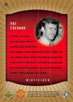 2002 Upper Deck Manchester United Legends #76 Pat Crerand Back