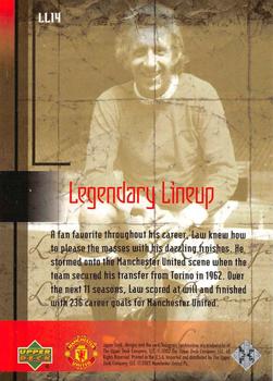 2002 Upper Deck Manchester United Legends - Legendary Lineup #LL14 Denis Law Back