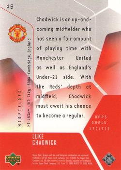 2003 Upper Deck Manchester United Mini Playmakers #15 Luke Chadwick Back