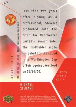 2003 Upper Deck Manchester United Mini Playmakers #17 Michael Stewart Back