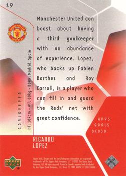 2003 Upper Deck Manchester United Mini Playmakers #19 Ricardo Lopez Back