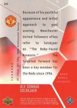 2003 Upper Deck Manchester United Mini Playmakers #20 Ole Gunnar Solskjaer Back
