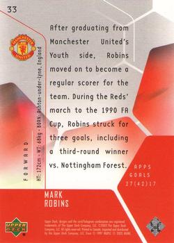 2003 Upper Deck Manchester United Mini Playmakers #33 Mark Robins Back