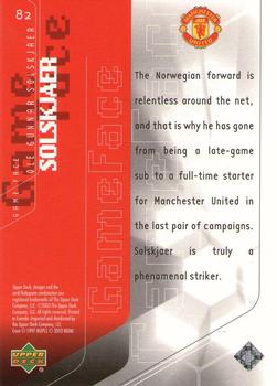 2003 Upper Deck Manchester United Mini Playmakers #82 Ole Gunnar Solskjaer Back