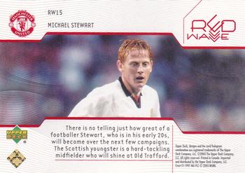 2003 Upper Deck Manchester United Mini Playmakers - Red Wave #RW15 Michael Stewart Back