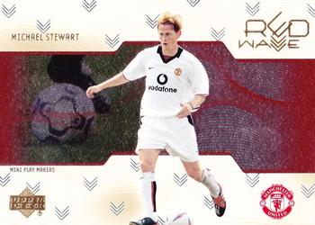 2003 Upper Deck Manchester United Mini Playmakers - Red Wave #RW15 Michael Stewart Front