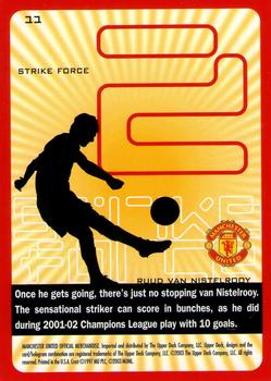 2003 Upper Deck Manchester United Strike Force #11 Ruud Van Nistelrooy Back