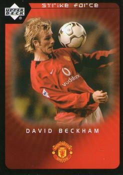 2003 Upper Deck Manchester United Strike Force #1 David Beckham Front