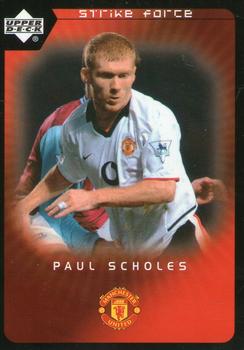 2003 Upper Deck Manchester United Strike Force #28 Paul Scholes Front