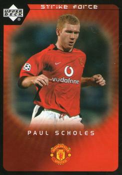 2003 Upper Deck Manchester United Strike Force #30 Paul Scholes Front
