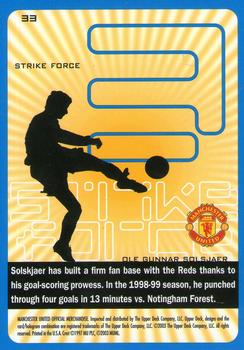2003 Upper Deck Manchester United Strike Force #33 Ole Gunnar Solskjaer Back