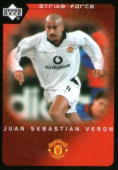 2003 Upper Deck Manchester United Strike Force #52 Juan Sebastian Veron Front