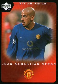 2003 Upper Deck Manchester United Strike Force #53 Juan Sebastian Veron Front
