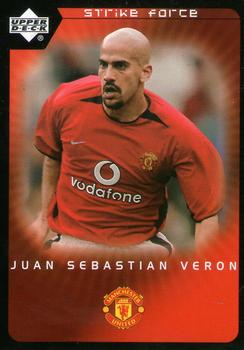 2003 Upper Deck Manchester United Strike Force #54 Juan Sebastian Veron Front