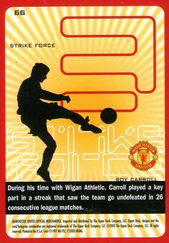 2003 Upper Deck Manchester United Strike Force #66 Roy Carroll Back