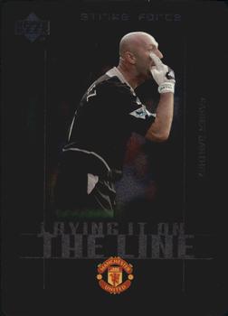2003 Upper Deck Manchester United Strike Force - Laying it on the Line #LL1 Fabien Barthez Front