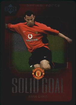 2003 Upper Deck Manchester United Strike Force - Solid Goal #SG7 Ryan Giggs Front
