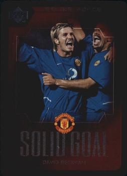 2003 Upper Deck Manchester United Strike Force - Solid Goal #SG9 David Beckham Front