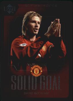2003 Upper Deck Manchester United Strike Force - Solid Goal #SG12 David Beckham Front