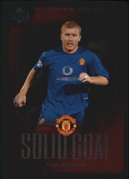 2003 Upper Deck Manchester United Strike Force - Solid Goal #SG13 Paul Scholes Front