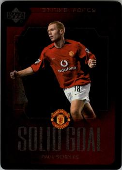 2003 Upper Deck Manchester United Strike Force - Solid Goal #SG14 Paul Scholes Front