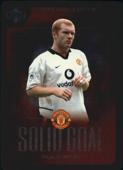 2003 Upper Deck Manchester United Strike Force - Solid Goal #SG16 Paul Scholes Front