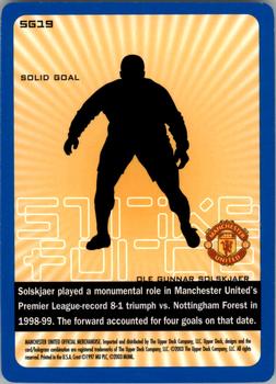 2003 Upper Deck Manchester United Strike Force - Solid Goal #SG19 Ole Gunnar Solskjaer Back
