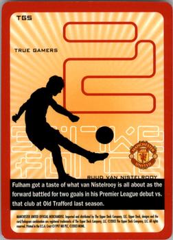 2003 Upper Deck Manchester United Strike Force - True Gamers #TG5 Ruud van Nistelrooy Back
