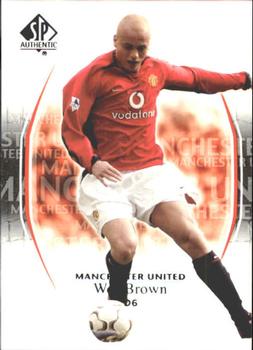 2004 SP Authentic Manchester United #6 Wes Brown Front