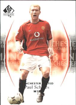 2004 SP Authentic Manchester United #18 Paul Scholes Front