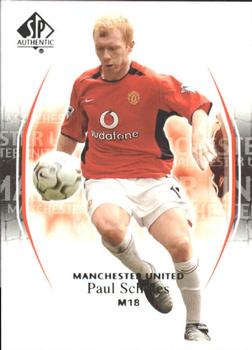 2004 SP Authentic Manchester United #48 Paul Scholes Front