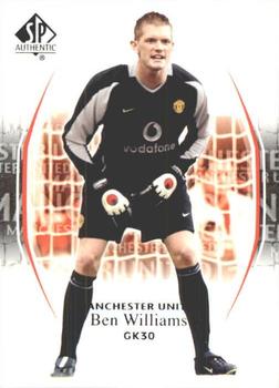 2004 SP Authentic Manchester United #60 Ben Williams Front