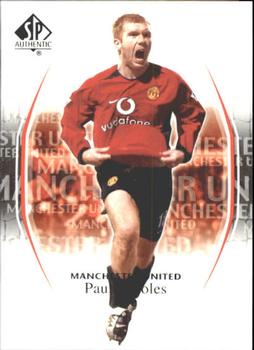 2004 SP Authentic Manchester United #78 Paul Scholes Front