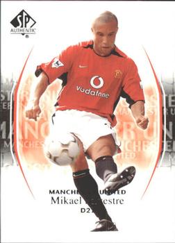2004 SP Authentic Manchester United #87 Mikael Silvestre Front