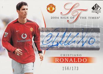 2004 SP Authentic Manchester United - Sign of the Times #A-R Cristiano Ronaldo Front
